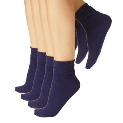 Imagen de Calzitaly 4 PACK Calcetines, Mujer, Talla: One Size, Blue