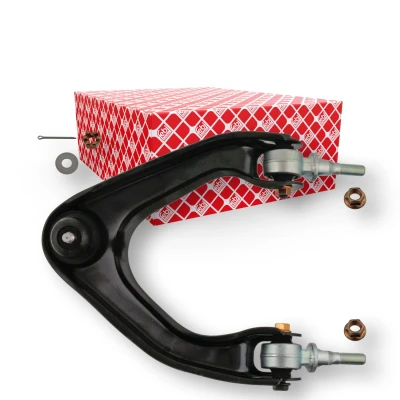Imagen de FEBI BILSTEIN 42159 Barra oscilante, suspensión de ruedas con apoyo Eje delantero, izquierda, arriba Brazo oscilante transversal Chapa acero
