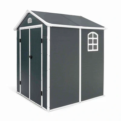 Imagen de Caseta jardín resina 190x192x226 cm (3.57 m²) New Donna gris