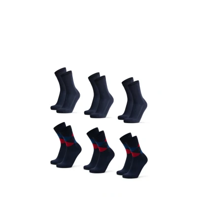 Imagen de Danish Endurance 6 PACK Ultrasoft Calcetines, Talla: 39 42, Multicolor navy argyle red