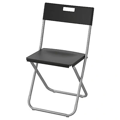 Imagen de IKEA GUNDE Silla plegable, negro (4)