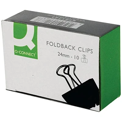 Imagen de Q Connect KF01283 Pinza Metálica Reversible N.2 25 Mm Caja De 10 Unidades