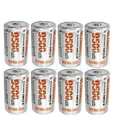 Imagen de 8 pilas ACCUS batería recargable C R14 LR14 9500mAh Ni MH ACCU