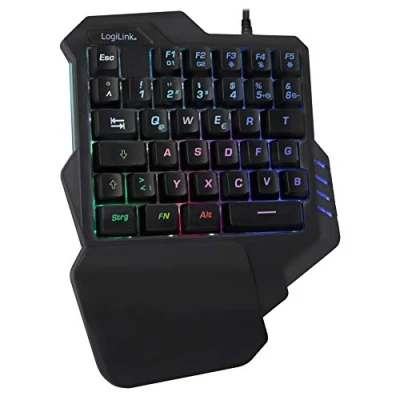 Imagen de LOGILINK Teclados Marca Modelo Keyboard One Hand Gaming mit RGB ID0181