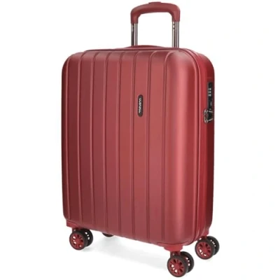 Imagen de MOVOM, Maleta de cabina, Rígida ABS, Cierre TSA, 38 L, 2,9 Kg, 4 Ruedas Dobles Equipaje Mano, Rojo, 55 cm