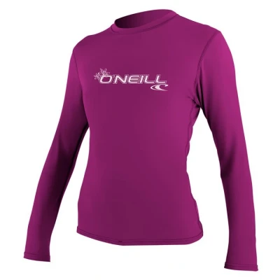 Imagen de ONEILL WETSUITS Mujer WMS Basic MusicSkins L/S té Rash Chaleco, Mujer, Skins tee, Fox Pink, Medium