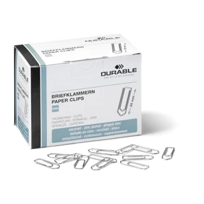 Imagen de Durable Clips para cartas, 26 mm, 1000 piezas, galvanizados, 120725