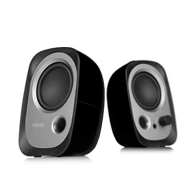 Imagen de EDIFIER R12U Set de altavoces con conexión auriculares y control volumen integrado. Color negro.