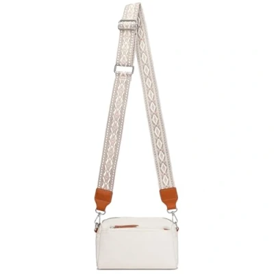 Imagen de Miss Lulu Bolso Mujer Bandolera Pequeño con Correa Ancha Ajustable, Diseño de Textura Vaquera Impermeable, Ideal para Uso Diario y Viajes