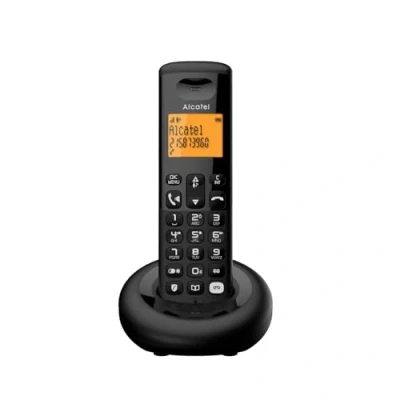 Imagen de Alcatel E260 S.Voice Teléfono inalámbrico DECT con contestador: diseño Compacto, Gran Pantalla retroiluminada, función Manos Libres, Bloqueo de Llamadas no deseadas