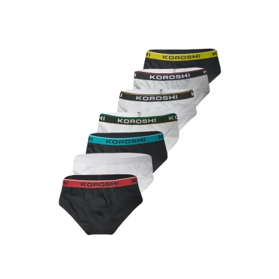 Imagen de Pack 7 calzoncillos slip de color Multicolor para Hombre