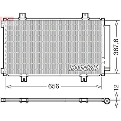 Imagen de DENSO DCN47009 Condensador con secador R 134 a