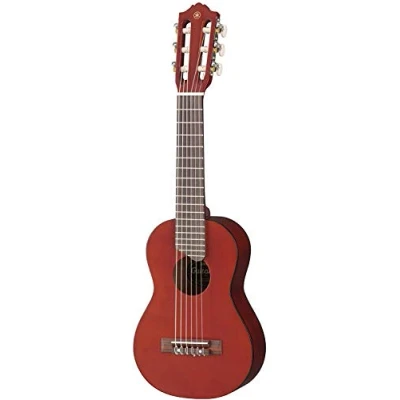 Imagen de Yamaha GL1 Guitalele Mini Guitarra de Madera con las dimensiones un Ukelele, escala 17 pulgadas, 6 cuerdas (3 en nylon / 3 acero), Marrón (Persimmon Brown Canela)