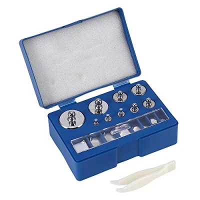 Imagen de Pesas De Calibración, Calibración Peso Kit 17 Piezas 10Mg 100G Acero Precisión Balance Escala Prueba Joyería Para Laboratorio Ciencias