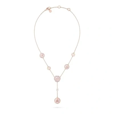Imagen de Philipp PLEIN Collar para mujer de acero inoxidable rosa MINI LOGO PJ2EA16NU