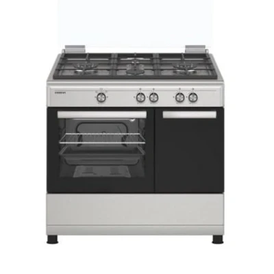 Imagen de INFINITON Cocina con Horno de Gás CC90X2W4F, 4 Zonas, Quemador Wok, Ancho 90 cm, Regulación en altura, Limpieza fácil, Compartimento porta bombonas