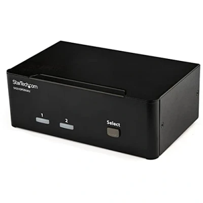 Imagen de StarTech.com Switch Conmutador KVM de 2 Puertos DisplayPort 4K 60Hz