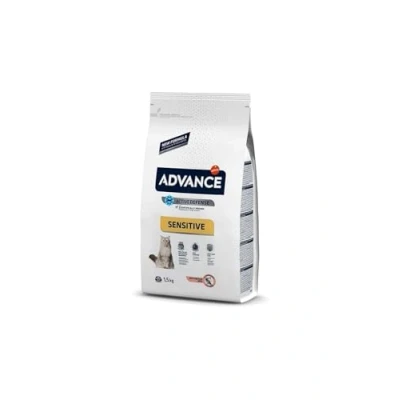 Imagen de Advance Cat Adult Sensitive, Pienso para Gatos Adultos con Sensibilidades Digestivas Salmón, 1,5kg
