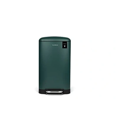 Imagen de Les Collectors N863 Cubo de Basura 40L, con Pedal, Acero Inoxidable, Verde