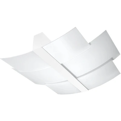 Imagen de SOLLUX Steel Lighting Bombilla LED Diseño Pantalla Minimalista Fácil Instalación Plafón Celia Blanco