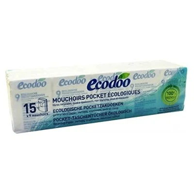 Imagen de Ecodoo Pañuelos De Papel Bolsillo 15 x 9 500 g, 135, 135 unidad, 1
