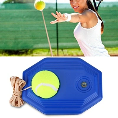 Imagen de Tenis de Entrenamiento Tennis Trainer Práctica Herramienta Entrenamiento,Juego Bolas Rebote incluidota y Cuerda elástica Goma Accesorio para