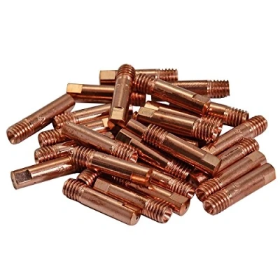 Imagen de RIVERWELD Mag Mig Consejo de contacto 1.0 mm M6x25 140.0253 Fit 15AK MB15 Torcha soldadura 50pk