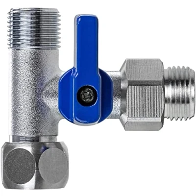 Imagen de Neues Wasser Group Adaptador de Válvula Cierre Herramienta Conexión Agua Para Manguera En Pieza T, 3/8&quot; Macho x UT, Rosca Exterior Grifo Con Filtro