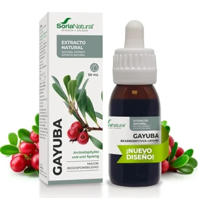 Imagen de Soria Natural Gayuba Extracto Antiséptico Urinario, Favorece la Salud de las Vías Urinarias y el Efecto Diurético 100% Puro Vejiga Botella 50 ml