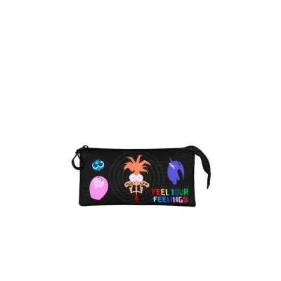 Imagen de Disney Pixar del Revés 2 / Inside out Feeling Estuche Portatodo Triple, Multicolor, 23 x 11 cm