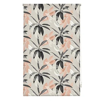 Imagen de Blindecor Flores Estor Enrollable Translúcido con Estampado Impresión Digital Modelo Glamour 110 x 180 cm (ancho por alto) Tamaño de la Tela 107 175 Estores para Ventanas