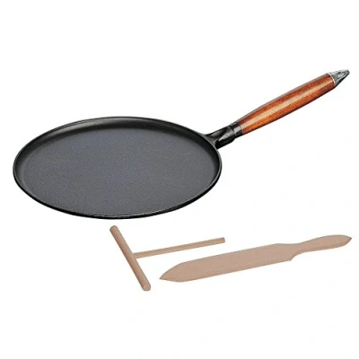 Imagen de Staub Pancake Pan Black ø 28 cm enamelled non stick coating