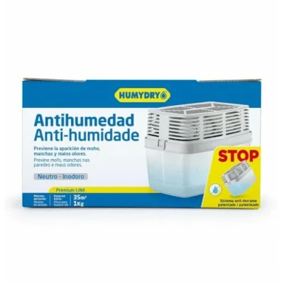 Imagen de Aparato Deshumidificador Premium de 1000 g Espacios hasta 35m2 Absorbe Humedad Armarios, Baños y Habitaciones Humydry