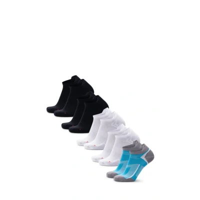 Imagen de DANISH ENDURANCE Calcetines Cortos de Running, Deportivos Antiampollas, Hombres y Mujeres, 3 o 5 Pares, Multicolor: 2 X Negro, Blanco, 1 Azul Caribeño, 35 38