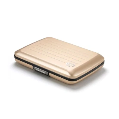 Imagen de OGON Cartera de Aluminio Smart Case V2 Fácil Almacenamiento Tarjetero Protección RFID Capacidad 10 Tarjetas y Billetes