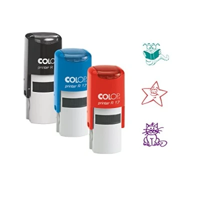 Imagen de COLOP Juego de sello: sello profesor, motivación, escolar, recompensa: 3 sellos con diseños diferentes en el set