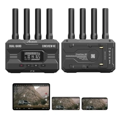 Imagen de Accssoon CineView HE Transmisor y Receptor de Video inalámbrico multiespectro