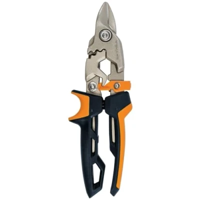 Imagen de Fiskars Tijeras cortachapas Bulldog PowerGear, 23,2 cm, Negro/Naranja, 1027212
