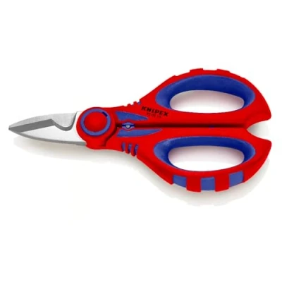 Imagen de Knipex Tijeras para electricistas con fundas multicomponentes, reforzadas fibras de vidrio 160 mm 95 05 10 SB