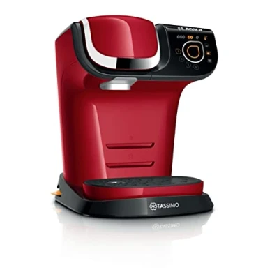 Imagen de Máquina multibebida BOSCH TASSIMO MY WAY 2, TAS6503, hasta 70 bebidas, OneTouch, servicio individual, personalización de filtración agua BRITA MAXTRA+, INTELLIBRE, rojo