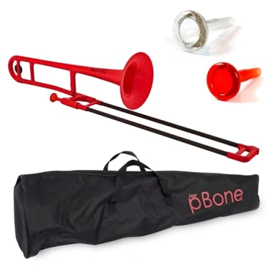 Imagen de pBone PBONE1R Trombón (plástico), color rojo
