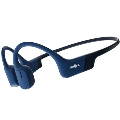 Imagen de Auriculares conducción ósea Shokz OpenRun, Banda para el cuello, Bluetooth, Carga rápida, 8h Autonomía, IP67, Azul