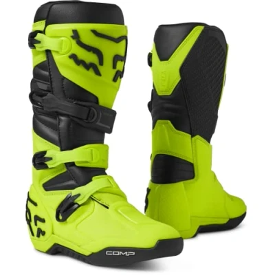 Imagen de Fox Racing Comp, Botas de Motocicleta Hombre, Amarillo Fluo, 42 EU