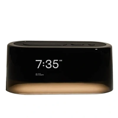 Imagen de Loftie reloj despertador inteligente para dormitorio, con máquina de sonido luz, altavoz Bluetooth, ruido blanco, sonidos la naturaleza, luz nocturna, modo opaco, idea