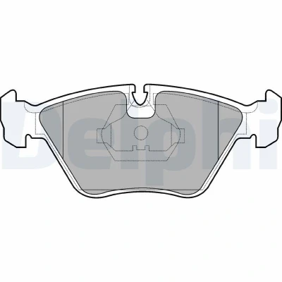 Imagen de DELPHI LP705 Juego de pastillas freno no preparado para indicador desgaste Chapa antichirridos sin accesorios AUDI: Coupe B3, 100 C3 Berlina