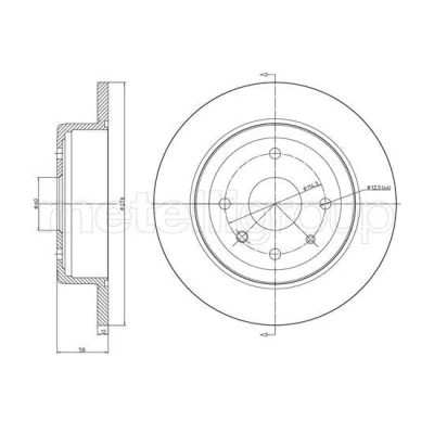 Imagen de Disco de freno METELLI 23 1559C