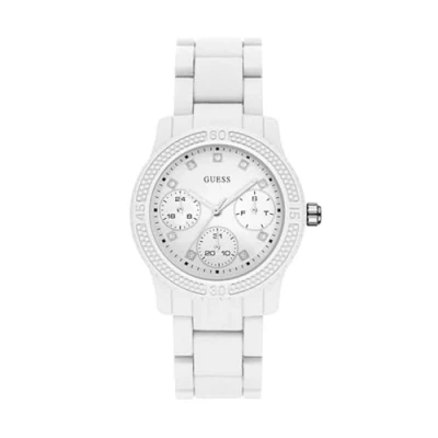 Imagen de Guess Reloj Analógico para Mujer de Cuarzo con Correa en Caucho W0944L1