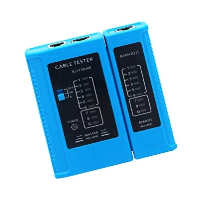 Imagen de RUIZHI Probador de Cable Red, Herramienta Prueba Cables Red RJ45 RJ11 RJ12 CAT5 CAT6 UTP USB Comprobador LAN