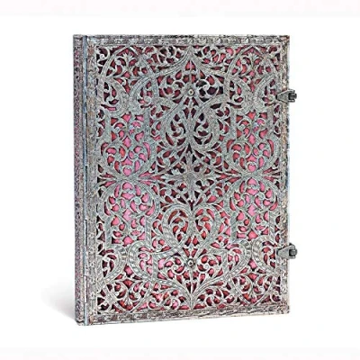 Imagen de Blush Pink Ultra Lined Hardcover Journal (Clasp Closure): (Silver Filigree Collection)