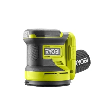 Imagen de RYOBI Lijadora Excéntrica 18V ONE+ 125mm + 3 Abrasivos para Eliminar Pintura, Barniz y Lijar Pequeñas Superficies Ideal la Restauración de Muebles las Reformas Domésticas RROS18 0